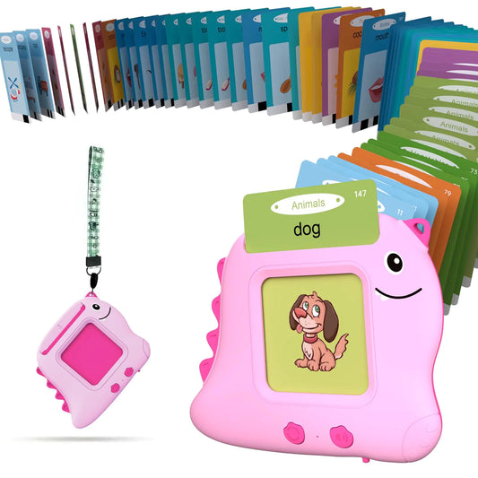 Talking Flash Cards Montessori Learning Toy for Toddler Autism Sensory Product Speech Therapy Toys Preschool Kindergarten Educational Toy Sight Words Phonics for 2 3 4 Year OldBuild your child’s reading confidence with this fun and interactive set of Sigh
