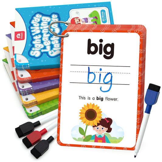 Sight Words Flash Cards – 250 Dolch Word Reading Game for Kids Ages 3–5